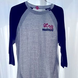 Gray/Black LRG 3/4 length sleeve T-Shirt